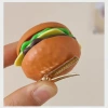 Simulación hamburguesas pinzas de pelo divertido divertido comida capricho niños clase de estudiante cute comida juego regalo duckbill clip Application Scenario